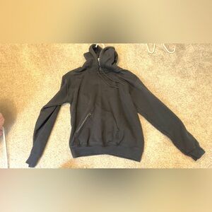 Black hoodie with stitching